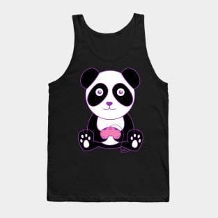 Gaming Panda With Controlle Tank Top